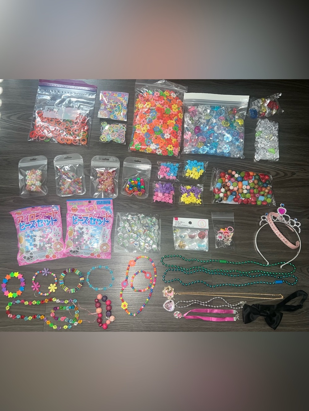 4 LB Lot of Girl's Toys~Japanese Pretend Play/Jewelry/Marbles/Dress-Up